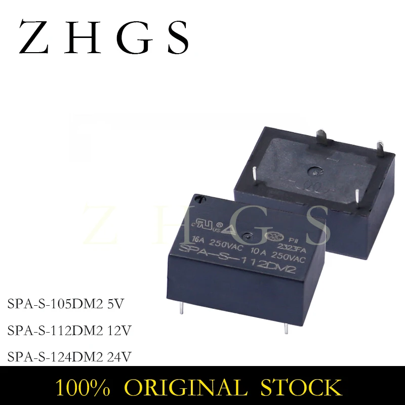 

2PCS SPA-S-105DM2 SPA-S-112DM2 SPA-S-124DM2 SPA S 105DM2 112DM2 124DM2 4PIN 16A 250VAC RELAY