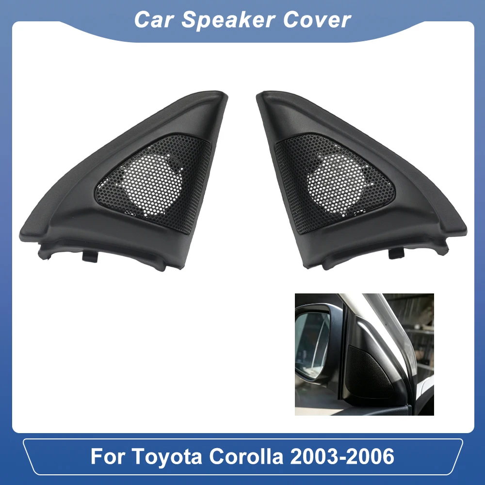 2PCS Tweeter Pods For Toyota Corolla 2003-2006 Door Corner Speaker Cover Mounts Boxes Refit