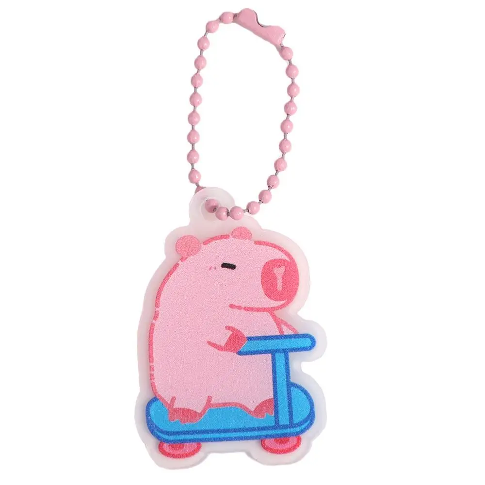 

Car Key Pendant Capybara Pink Capybara Acrylic Keychain Creative Acrylic Capibara Bag Hanging Cute Funny Kapibara Pendant Couple