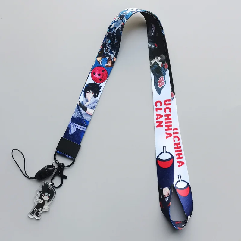 日本のアニメ「ナルト」カカシのかわいい漫画柄の吊り下げロープ付きアクリルペンダント、アニメグッズ、ちょっとした贈り物