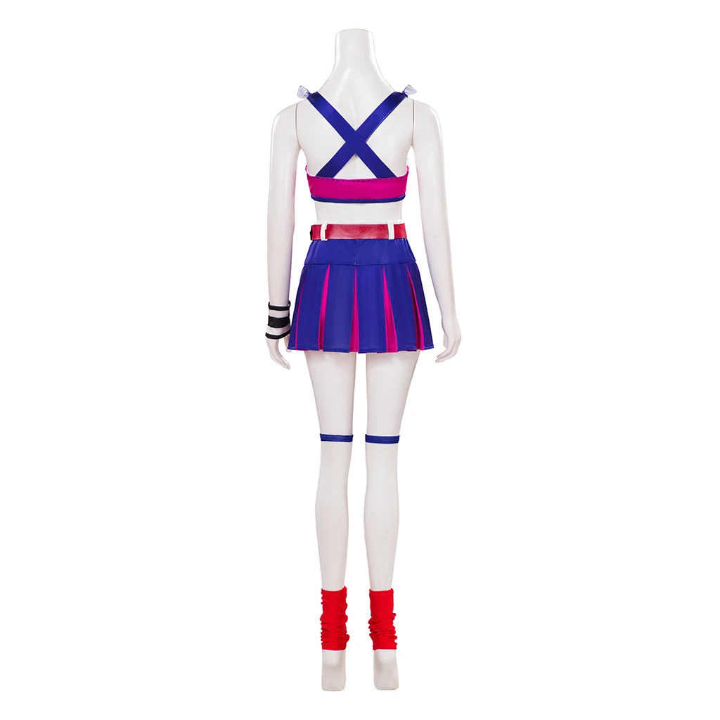 Game Juliet Starling Cosplay Costume Adult Women Sexy Crop Top Skirt Full Set Fantasy Halloween Party Cheerleading Uniform - Image 4