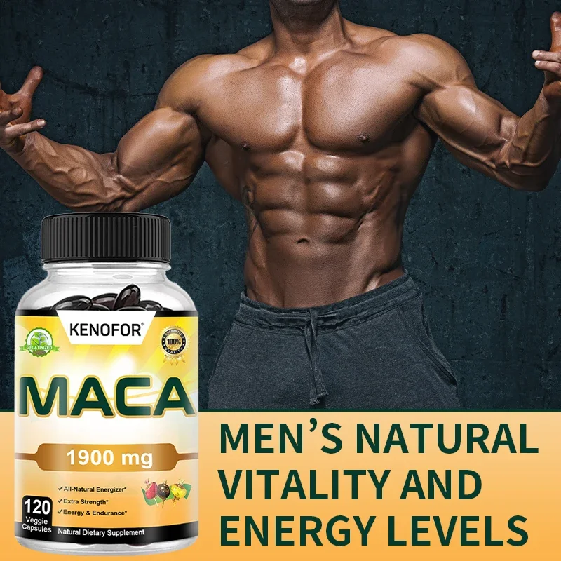 Organic Maca Root Capsules | 120 Capsules | Peruvian Maca Extract for Men and Women