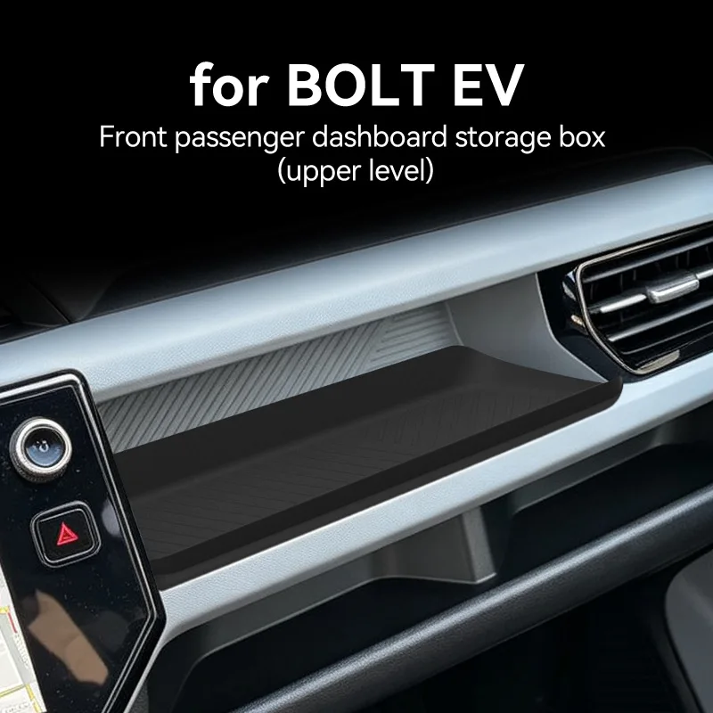 For Chevy Bolt EV 2027 Silicone Passenger Dashboard Storage Box Upper & Lower Layer Sundries Organizer Car Interior Accessories