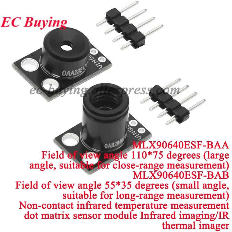 MLX90640BAA MLX90640BAB IR 32*24 การวัดอุณหภูมิอินฟราเรด Dot Matrix Sensor Thermal Imager โมดูล GY-MCU90640 MLX90640