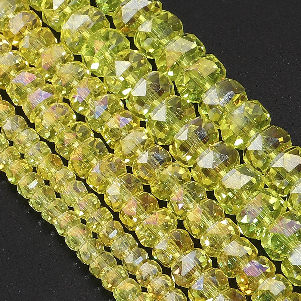 4/6/8 mm radförmige österreichische Kristallglasperlen, flache, runde Glasperlen für die Schmuckherstellung, Armbänder, DIY-Zubehör