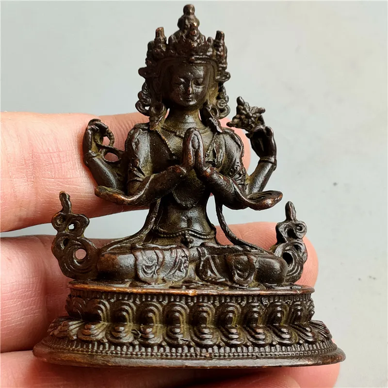 

Bronze handicrafts, small bronze Buddha statues, 133215, a masterpiece of the old way