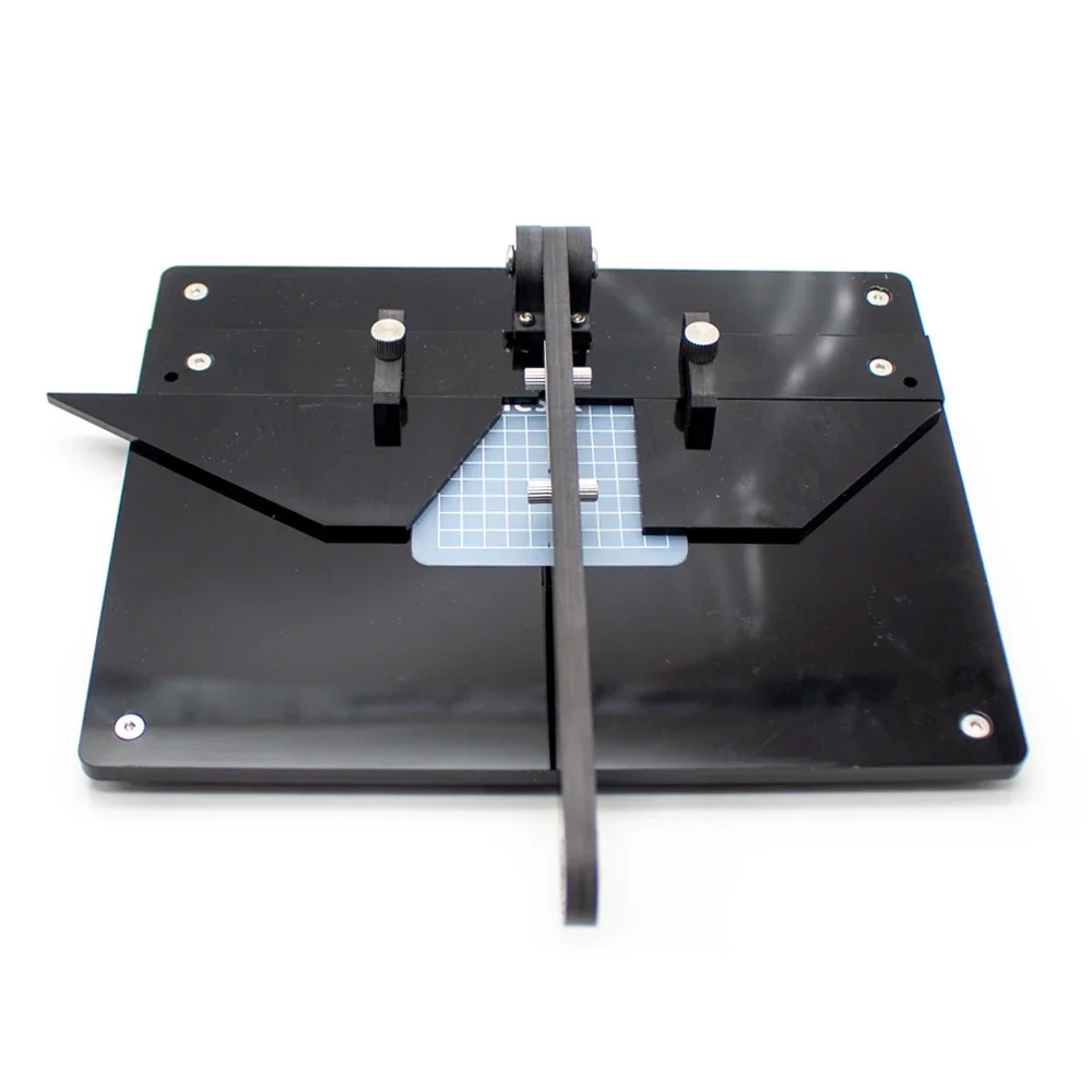 DIY Plywood Rubber Wooden Strips Fixed Length and Angle Cutting Machine Model Making Tool with Carbon Fiber Handle Acrylic Base