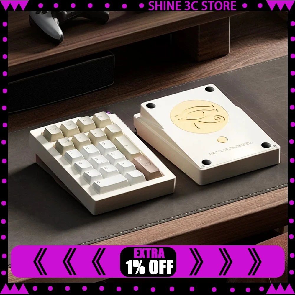 WEIKAV STARS21 Wireless Keyboard High Quality Four-Layer Filling Gaming Keyboard Three-Mode Connection Pharaoh's Eye Backboard