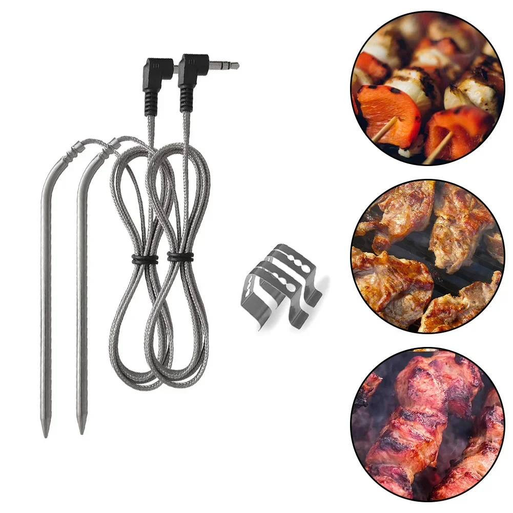 1pcs Stainless Steel Accurate And Reliable Grill Temperature Probe For Optimal Grilling Experience Kitchen Dining Bar