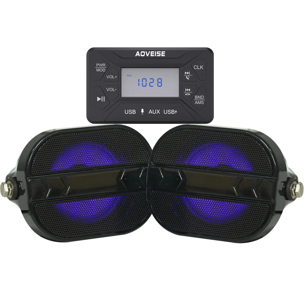 

OEM IP66 Waterproof Marine Grade Bt Audio System Amplifier Boat Speaker off Road Atv Utv Power Sports Motorcycle Handsfree