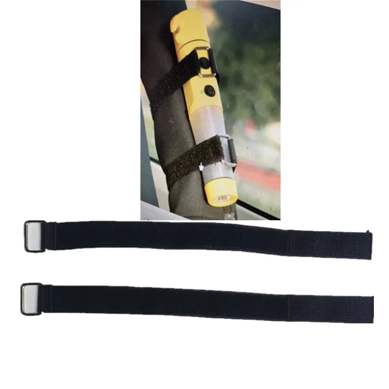 Cross-Border Car Fire Extinguisher Fixing Band Shepherd Car Tail Column Trunk Flashlight Velcro Bracket Strap