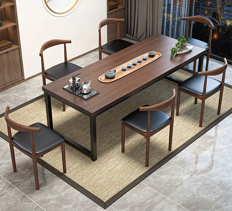 

Tea Table and Chair Combination Tea Table Discussion on Modern and Minimalist Office Chinese Tea Making Table