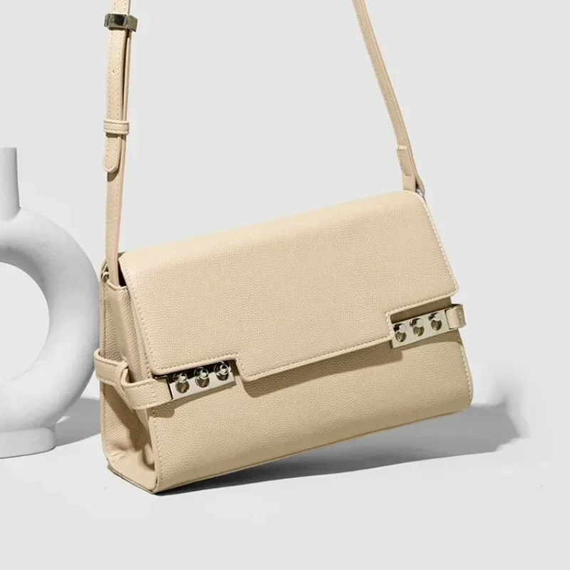 

Trendy Designer Diaper Bags Women's Elegant Crossbody Bag Vintage Simple Leather Shoulder Bag Large Capacity Fashion Tote