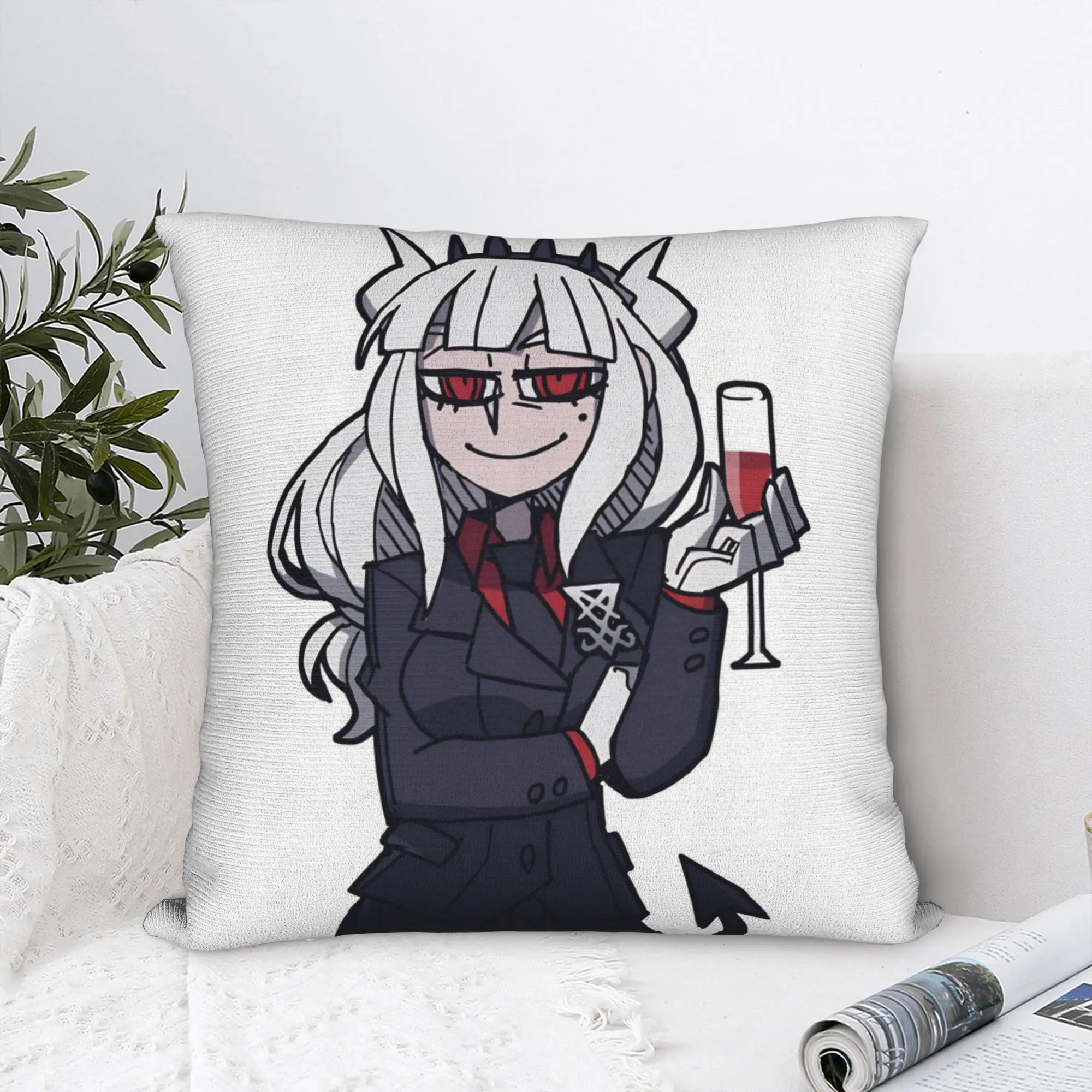 Helltakers Lucifers Cerberus Game Pillowcase Print Polyester Cushion Cover Decorative Anime Pillow Case Cover Home Dropshipping