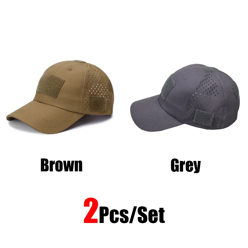 1/2 stücke Neue Männer Camouflage Baseball Kappe Atmungsaktive Sonnencreme Hut Outdoor Sport Jagd Wandern Camping Strand Angeln Sonnenhut