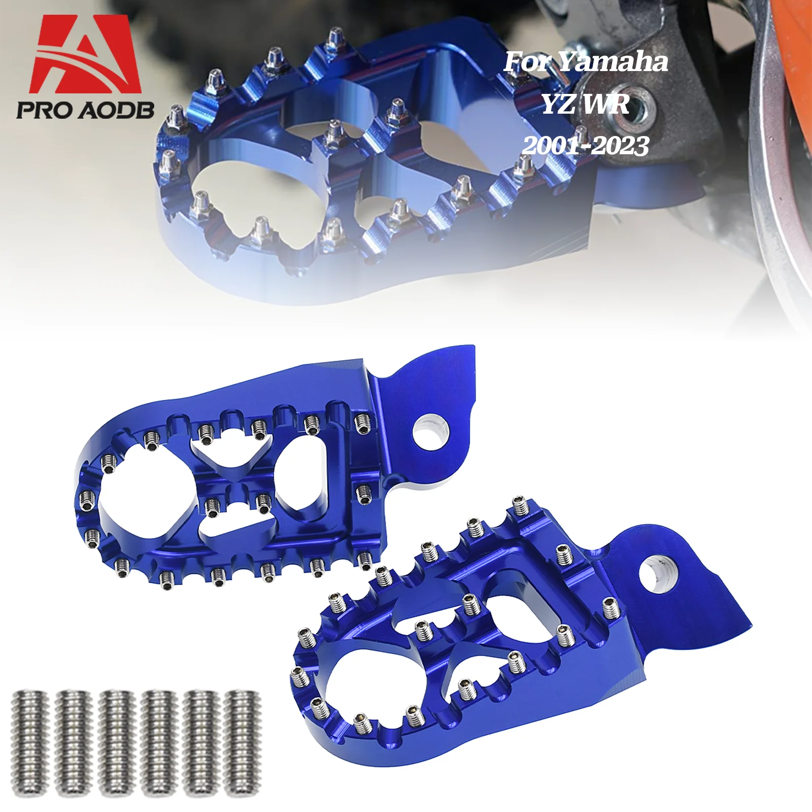 Motorcycle CNC Foot Pegs Footpeg Pedals FootRest For YAMAHA YZ 65 85 125 250 250F 450F 125X 250FX 450FX WR 250F 450F Dirt bike