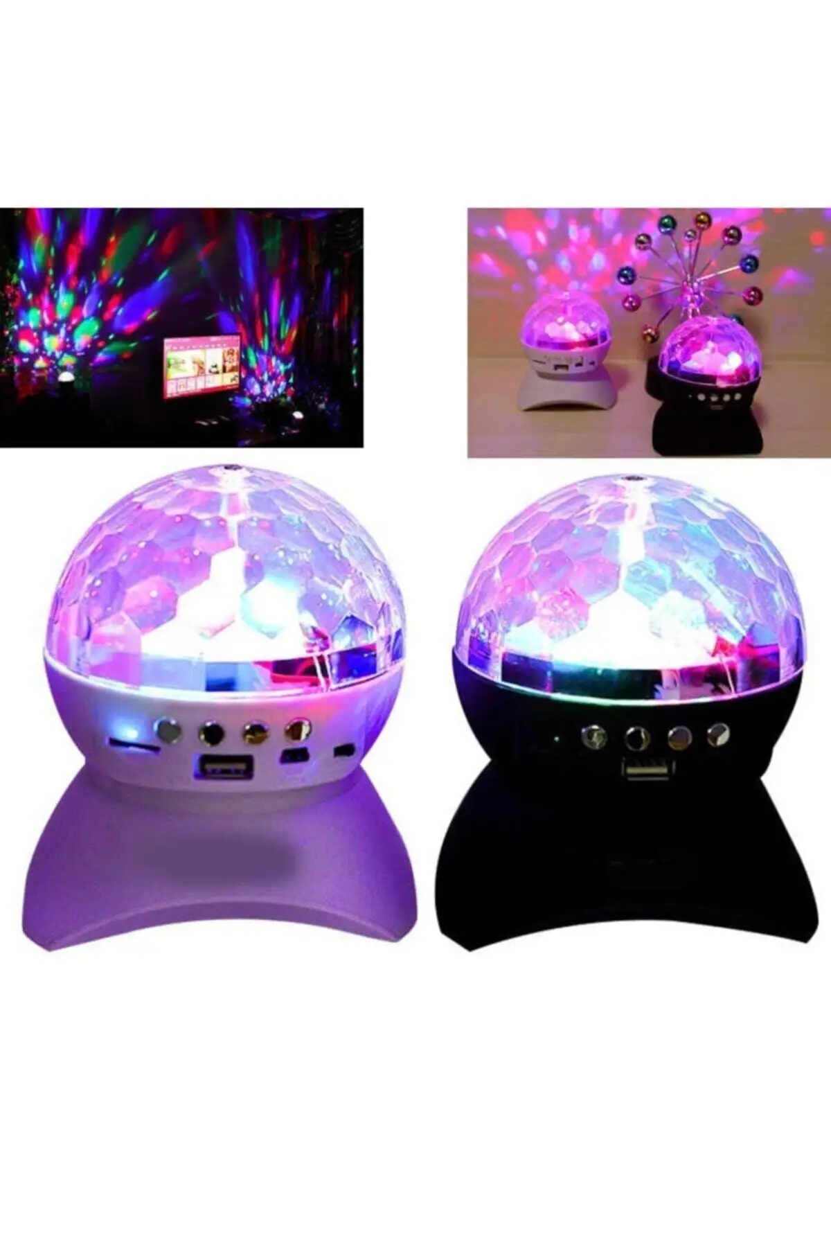 Color Backlight Laser Party Material Voice Operated Bluetoothlu Led Globe Disco Ball