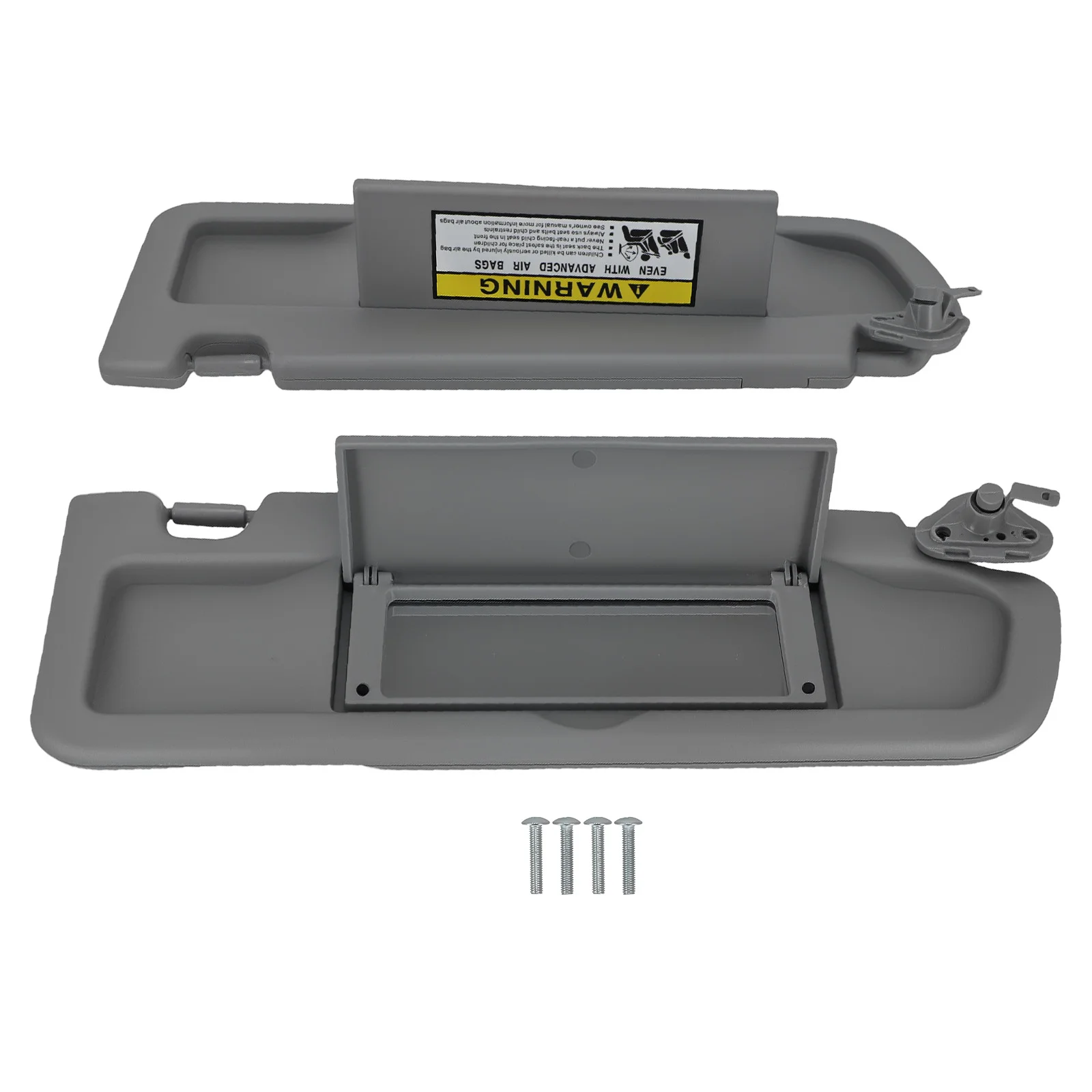 

Front Sun Visor Pair for Honda Civic 06-11 83280-SNA-A01ZC Gray Left Right Side