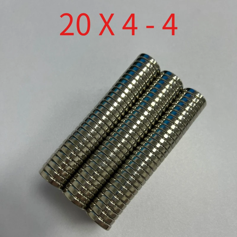 10pcs/lot Diameter 20mm × Thickness 4mm - Hole diameter 4mm countersunk hole magent 20*4-4mm magnetic steel