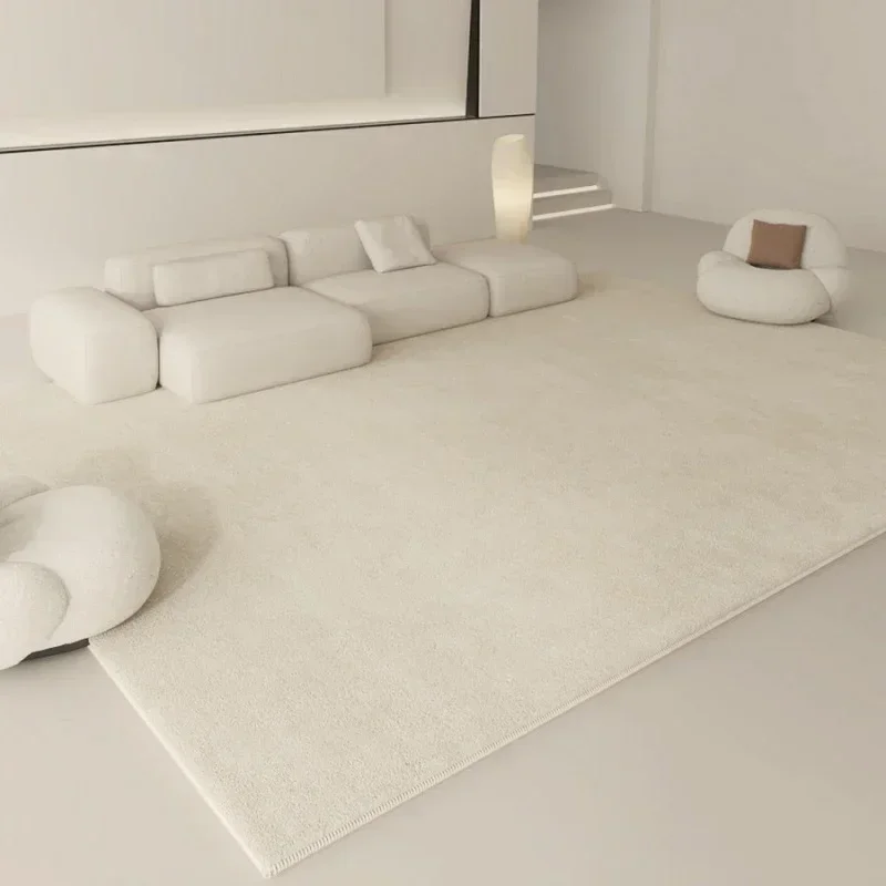 Style Carpets for Living Room White Bedroom Decor Plush Carpet Modern Thickened Minimalist Rug Fluffy Soft Bedside Mat