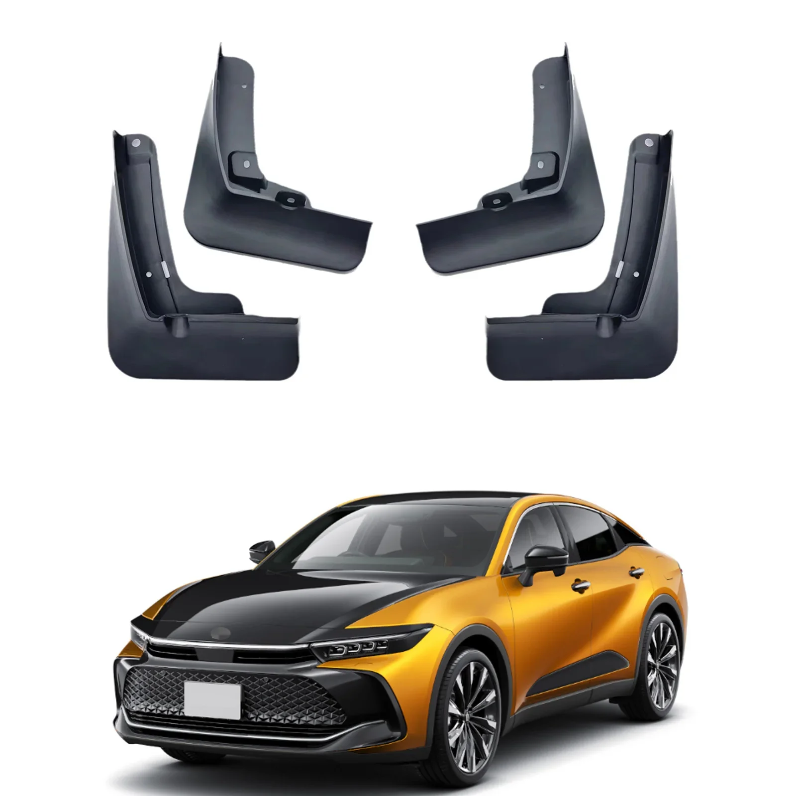 

for Toyota CROWN 2023 2024 Car Mud Flaps Mudguard Splash Guards Fender Front Rear Mudflaps Accessories 4PCS