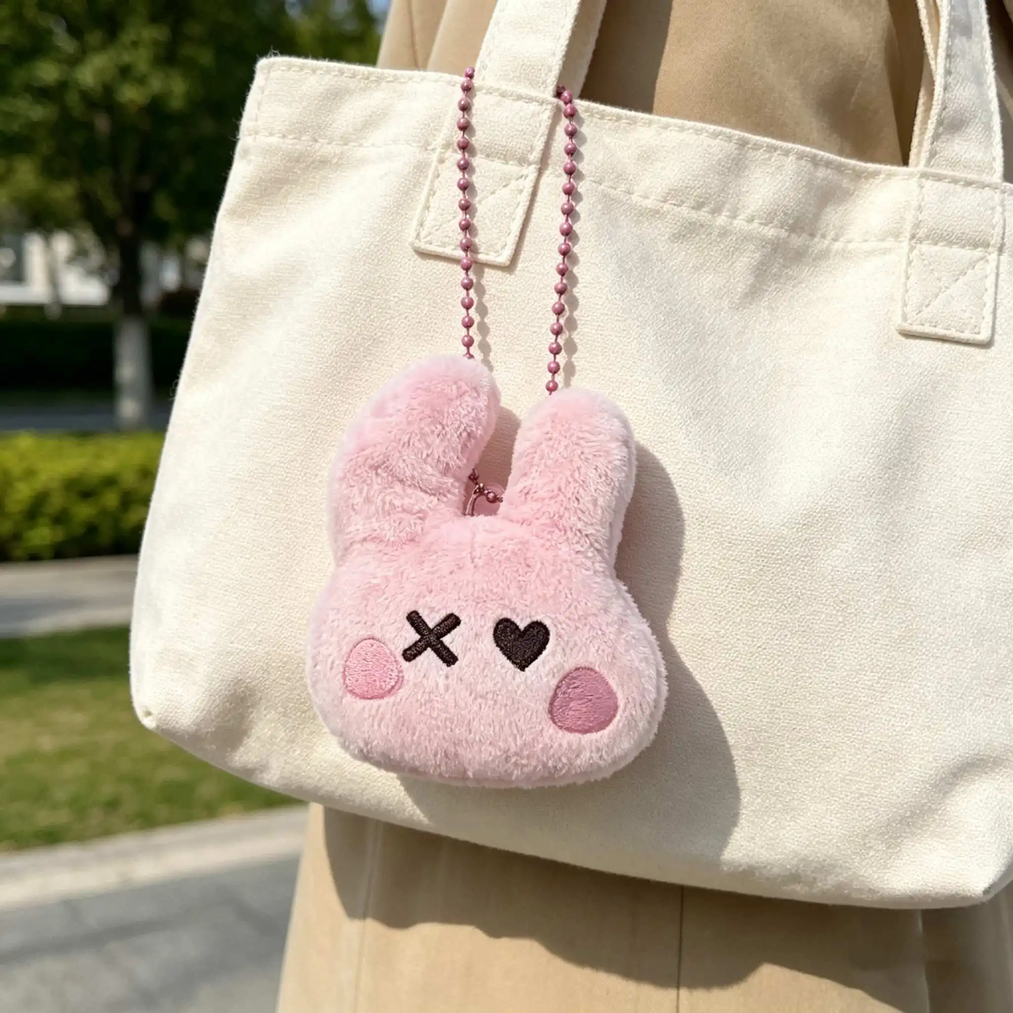 Neues Niedliches Tier-Plüsch-Schlüsselanhänger-Set 6 Stile Kawaii Cartoon Stofftier Taschenanhänger für Mädchen Geschenke
