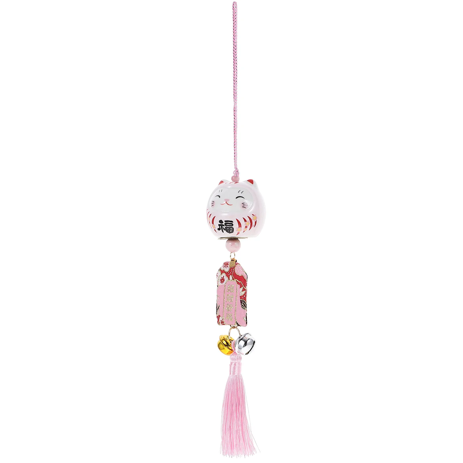 

Hanging Wind Chimes Ceramic Cat Statue Excellent for Decoration Long-Lasting Use Lucky Charm for Various Occasions