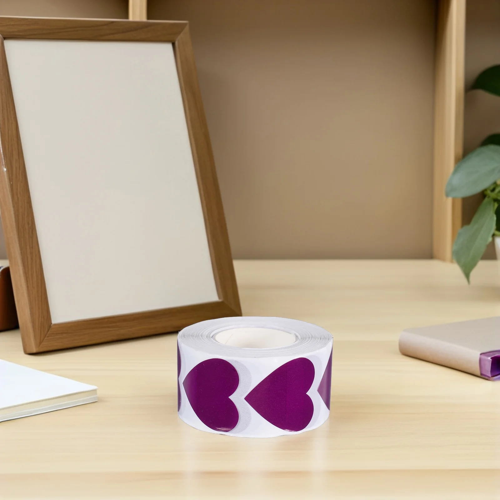 

Love Stickers Valentine's Day Label Decorative Blank Shape Labels Purple Self-adhesive Heart for Wedding Child