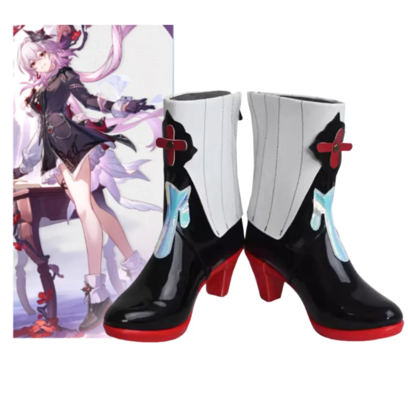 

Honkai Star Rail Evernight March 7th Cosplay Shoes Boots Carnival Halloween Party Role Play Shoes