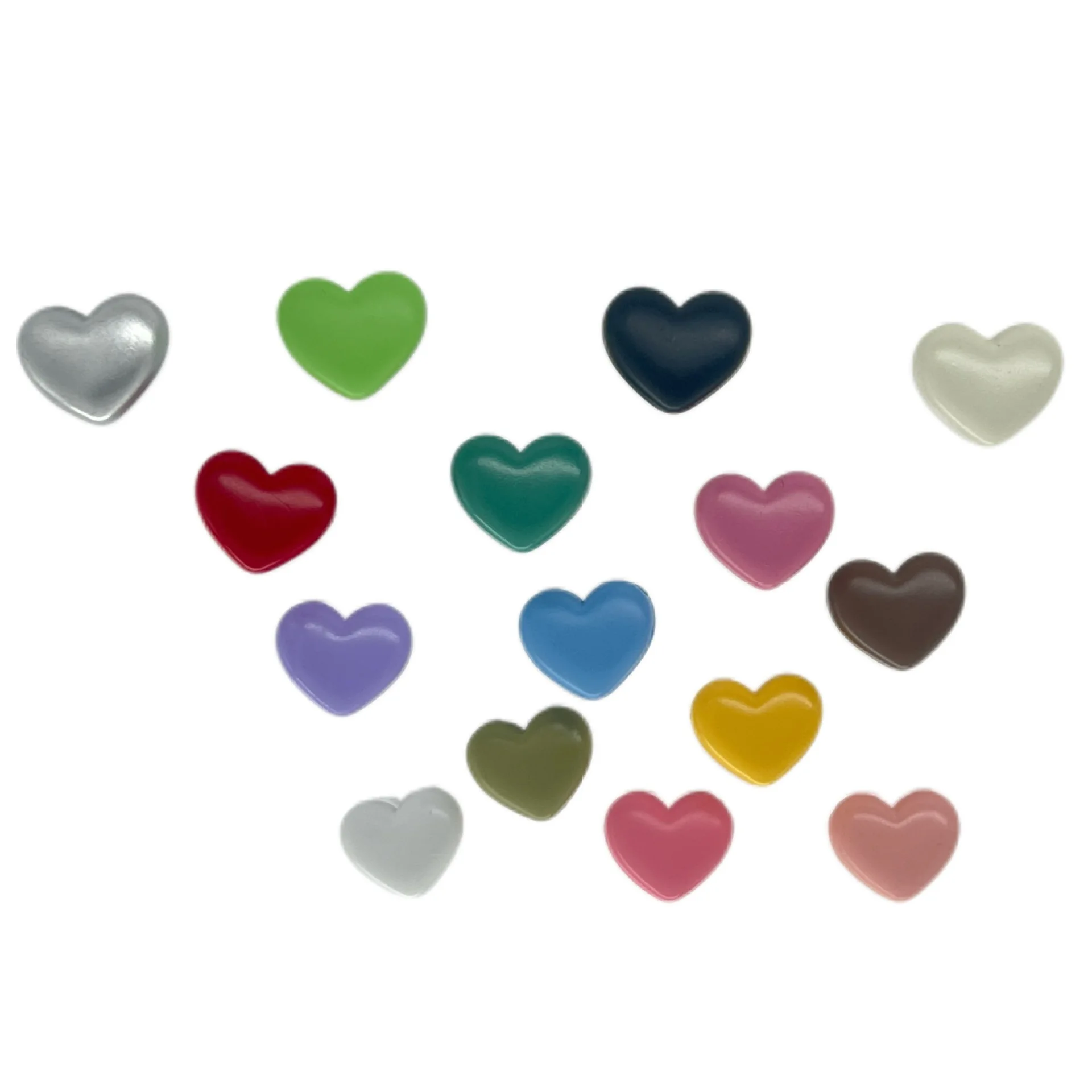 30Pcs/lot 18/20mm Colorful high footed glossy love spray painted plastic buttons kid\'s jackets sweaters decorative buttons N091