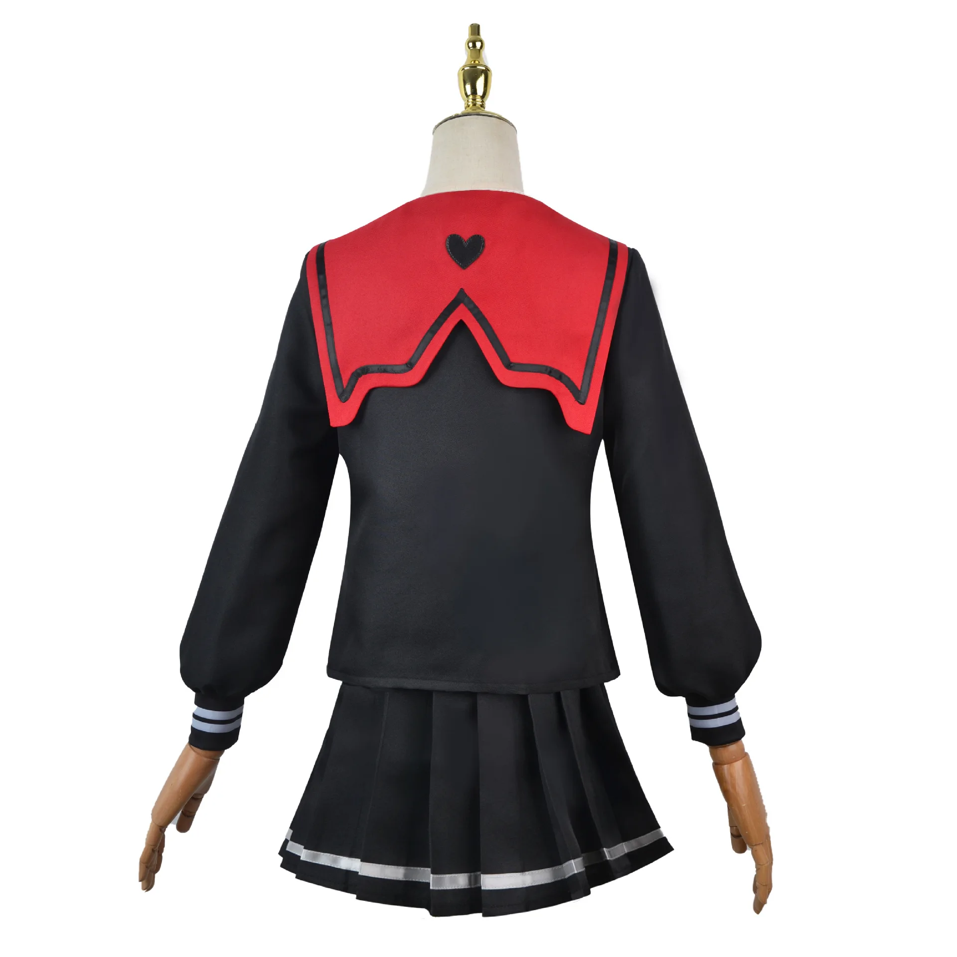 Costume Cosplay KAngel per ragazza esigente Costume da marinaio nero rosso scuola uniforme JK gonna Set completo per ragazze Halloween Play Party Suit