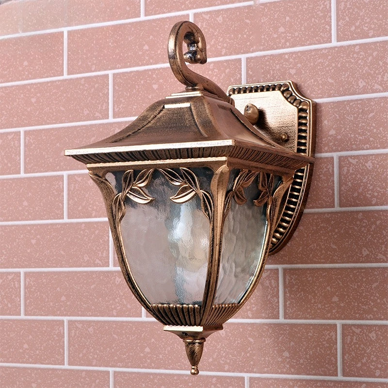

European waterproof antique outdoor wall lamp, bedside balcony corridor corridor outdoor retro wall lamp court