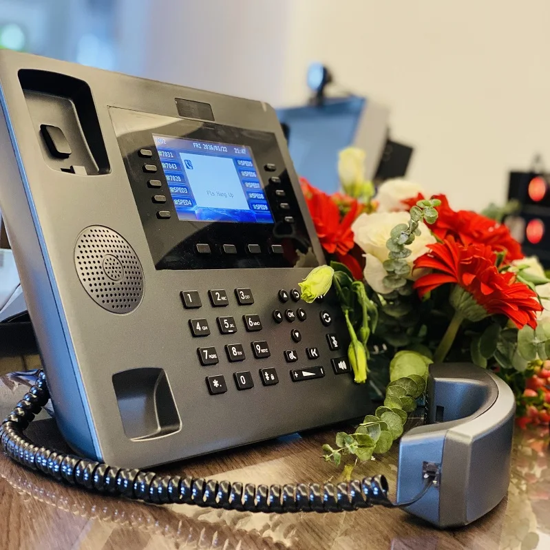 High Quality IP Telephone 6 SIP Lines Phone VoIP SIP 2.0 Phones Office Phone with 4.3 Inch Colorful Scree KNPL-700