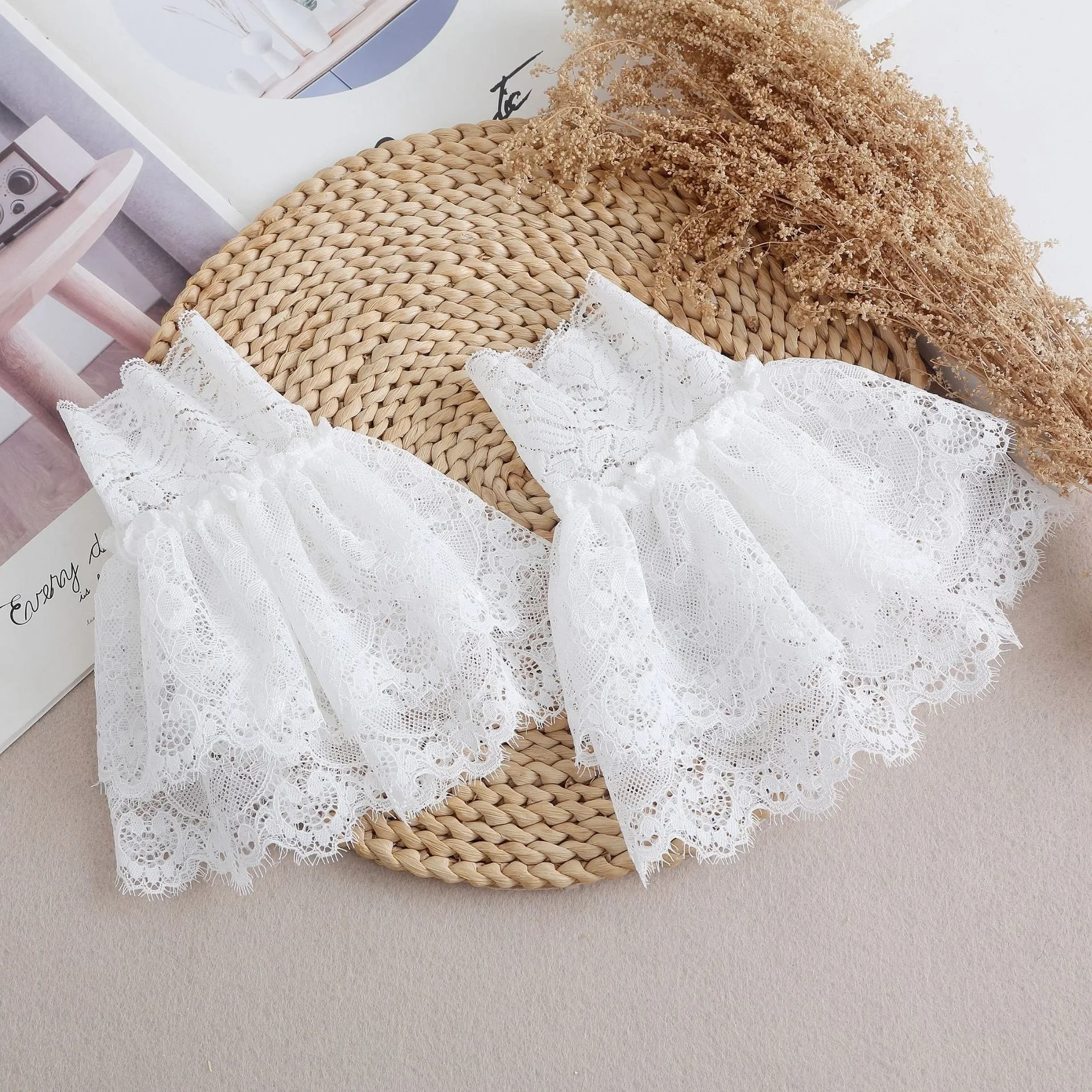 26 Manset Pendek Elastis Wanit - Elastic Lace Trim ulasan dan harga