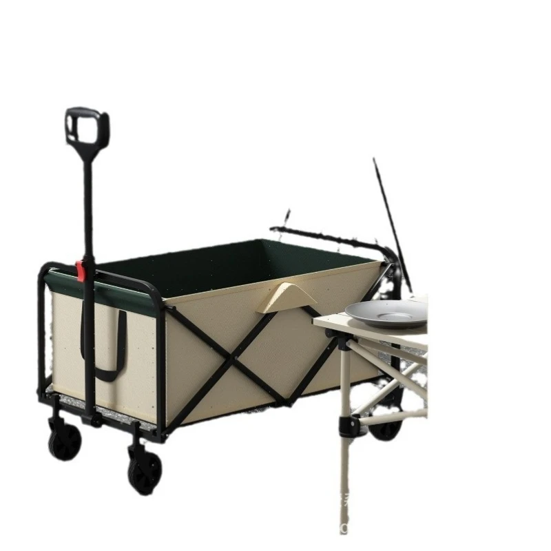 

Outdoor off-road camp cart shopping folding rod cart home pulling goods