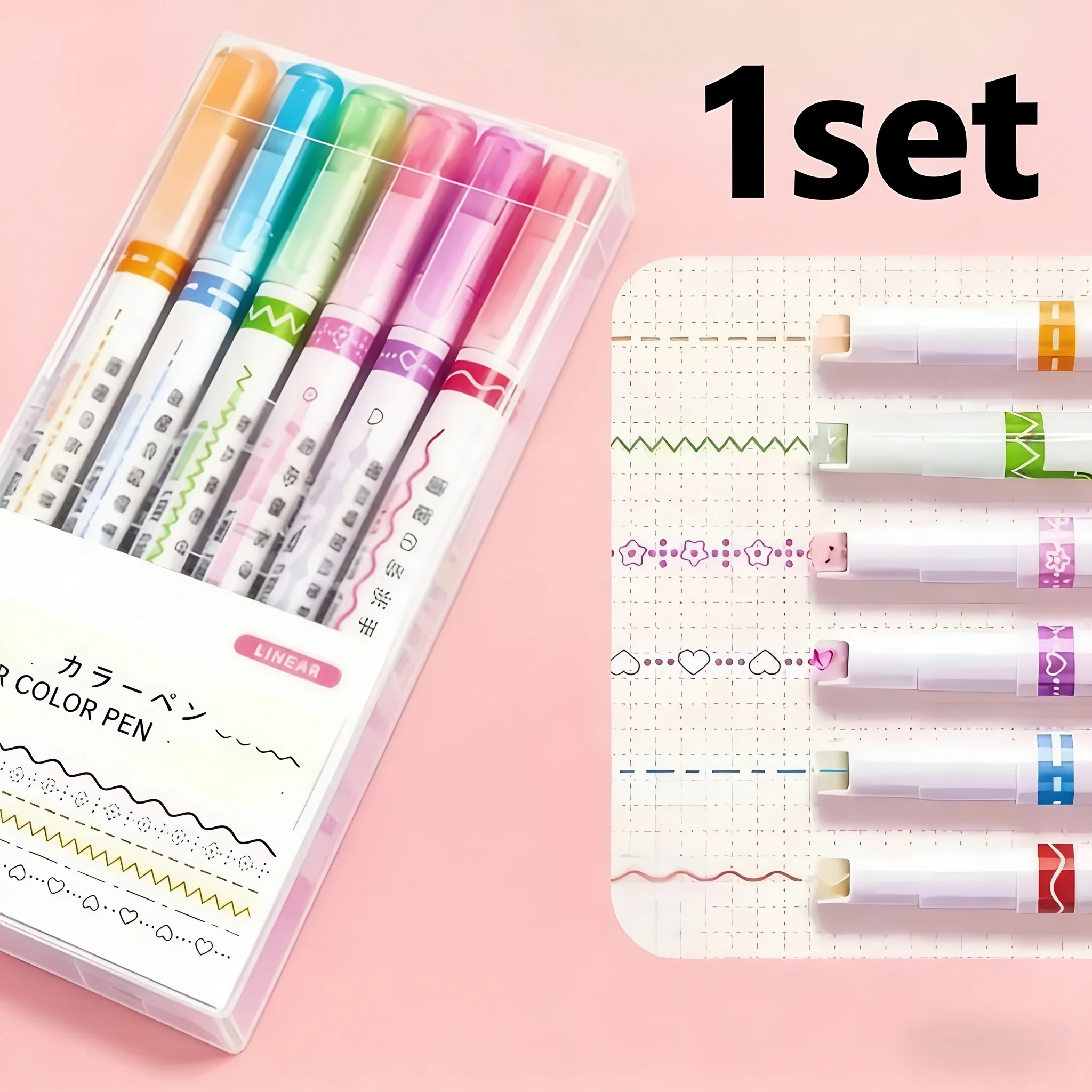 

Набор из 6 разноцветных контурных ручек для профессионального рисования тонких линий, скетчинга, детализации, иллюстраций, художественные принадлежности