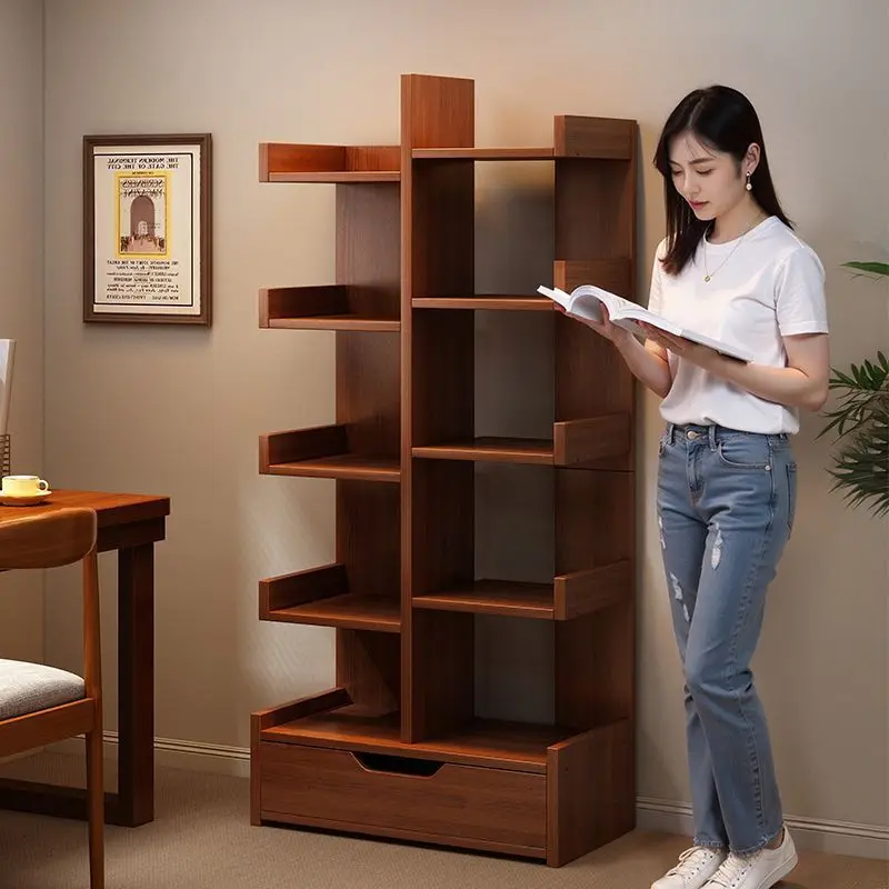 

Bookshelf Floor-to-ceiling shelf Living room the wall Integrated bookcase Multifunctional book storage shelf Student dis