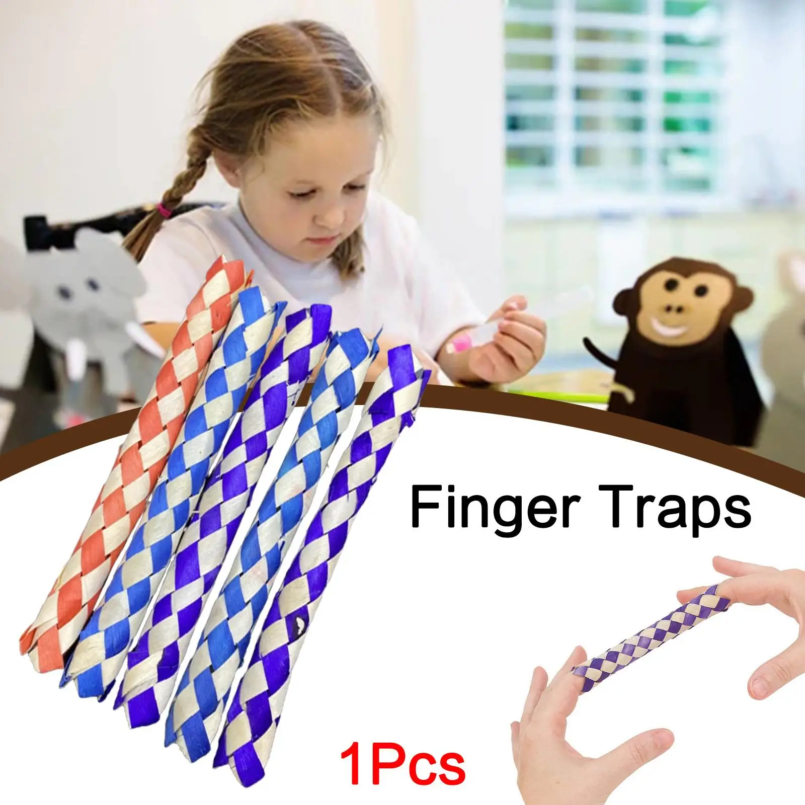 15cm Prank Chinese Finger Traps Chinese Bamboo Tube Prank Kids Novelty Traps Novelties Finger Pranks Toys Replacement Gadge H1f9