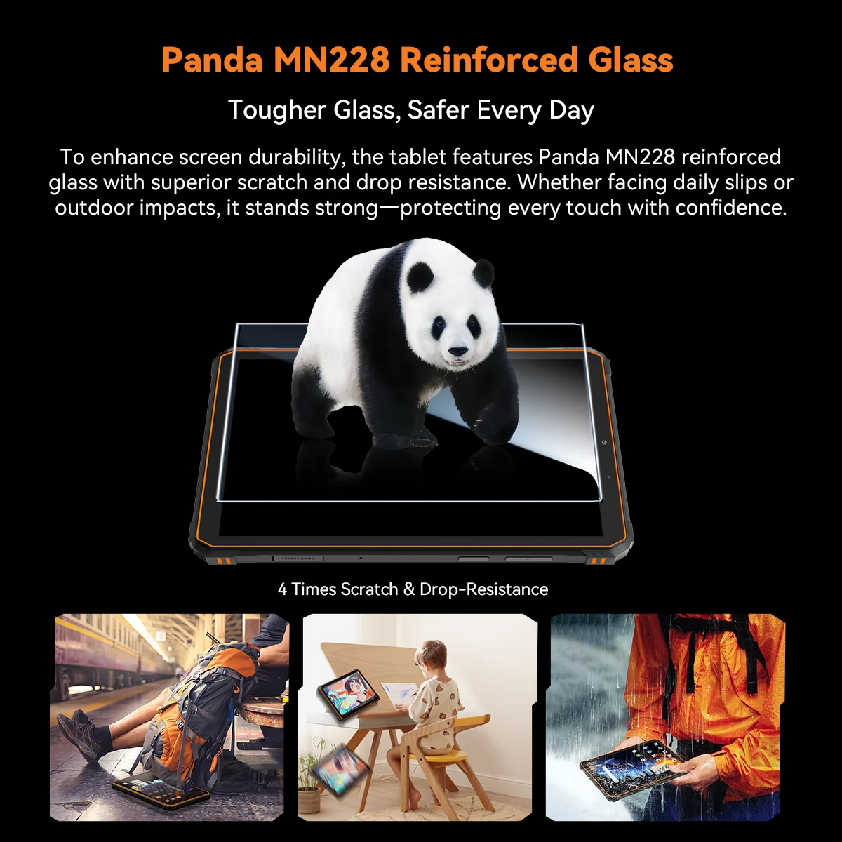 هاتف ذكي Blackview Active 5 للكمبيوتر اللوحي AI خارجي، 8.68 بوصة HD+ 90 هرتز، IP68/IP69K مقاوم للماء Android 15، بطارية 8 جيجابايت + 128 جيجابايت 6600 مللي أمبير في الساعة