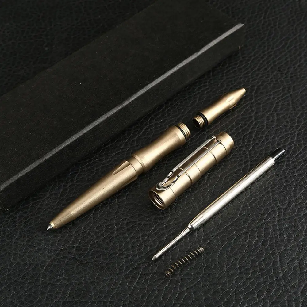 Colour Tactical Defense Pen School Student Office Ballpoint Pens Aluminum Alloy Defence Personal Tactical Outdoor 