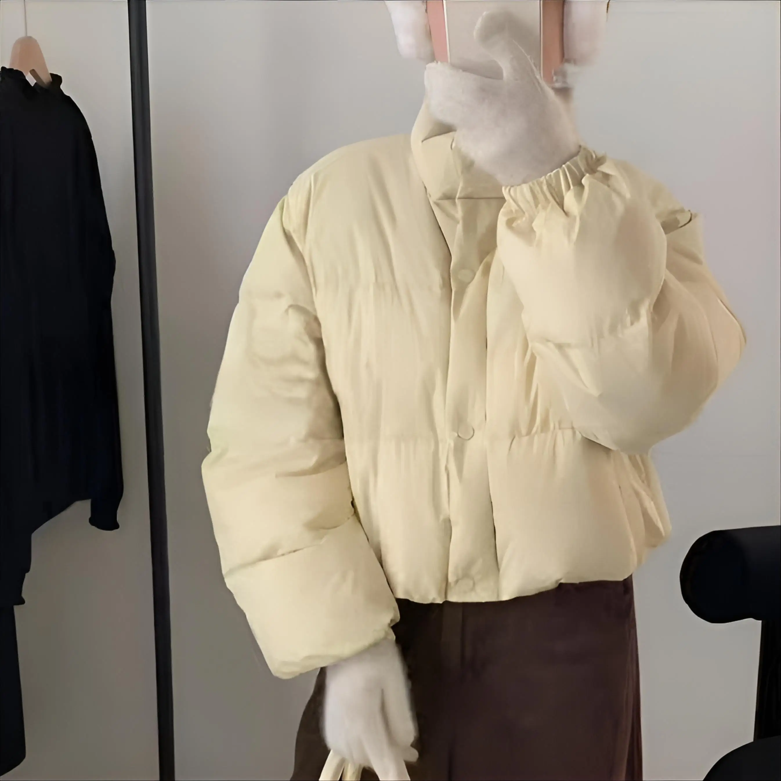 

Puffer Parkas Womens Fur Coat Fleece Quilting Protection Classy Relaxed Neutral Leopard Plaid Diamond Textured Vest Loose Ladies