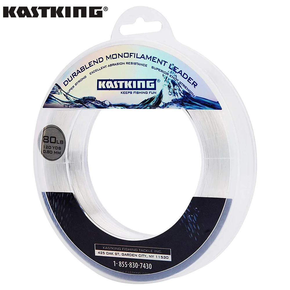 KastKing DuraBlend White Monofilament Wire Super Strong Nylon Fishing Line 20LB-200LB with Low Stretch and Memory 110M/120Yds