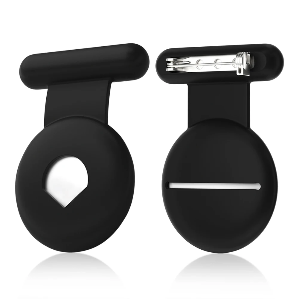 

Pin Cover For Apple Airtags Case Silicone Protective Shell Anti-lost Device For Airtag Tracker With Clothes Pin For Kids Elderly