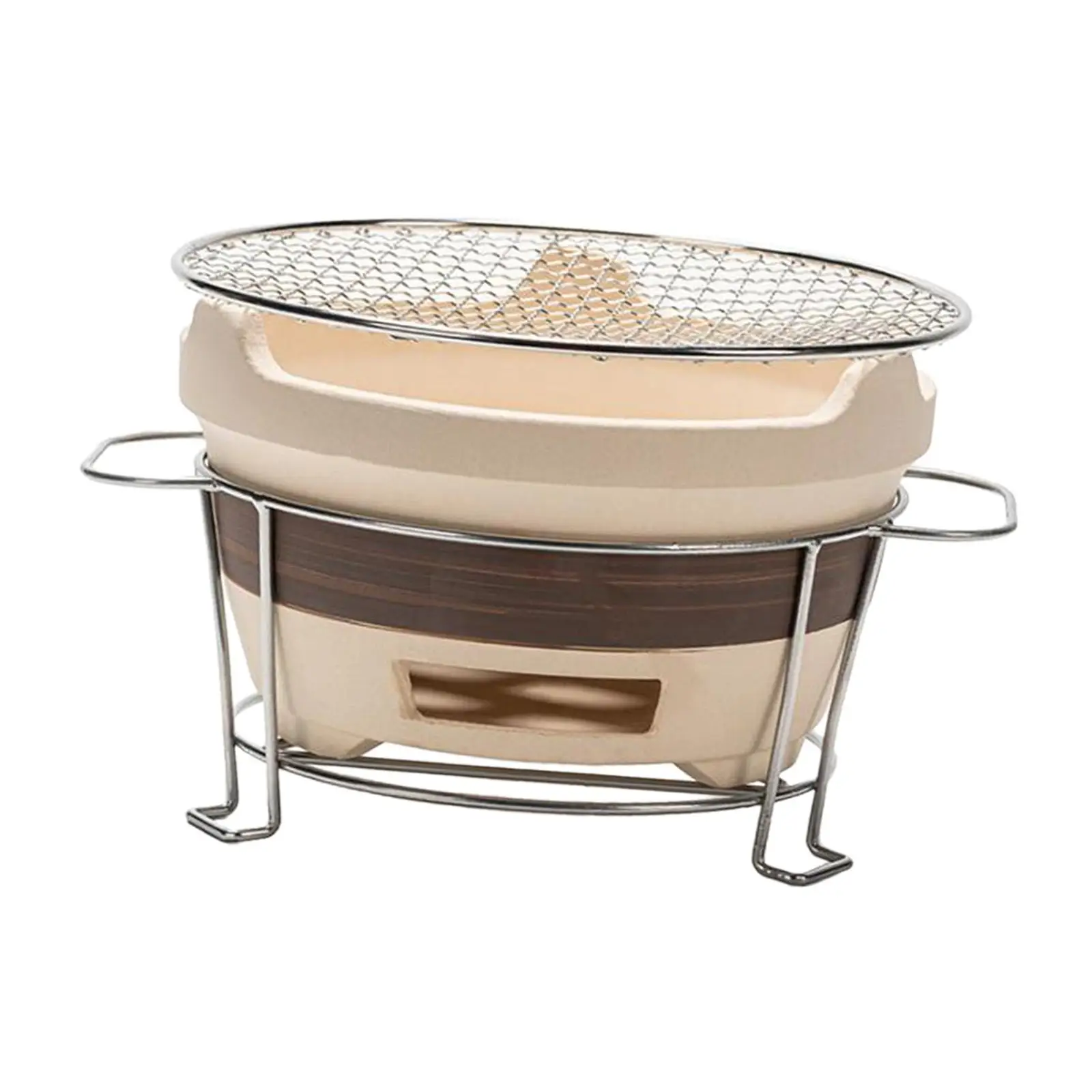 Portable Charcoal Grill Portable Household Barbecue Grill Tabletop Grill Burning Camp Stove for Garden Cooking Picnic Hiking BBQ