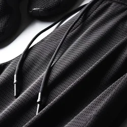 Male Pants Breathable Comfortable Elastic Fashion Fitness Summer Ice Silk Men's Mesh Trousers Pants Quick-dry