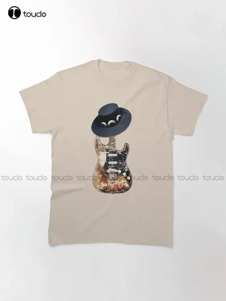Guitarist Blues Man Vaughan 70S Stevie Ray Vaughan T-Shirt Custom Aldult Teen Unisex Digital Printing Tee Shirts Custom Gift