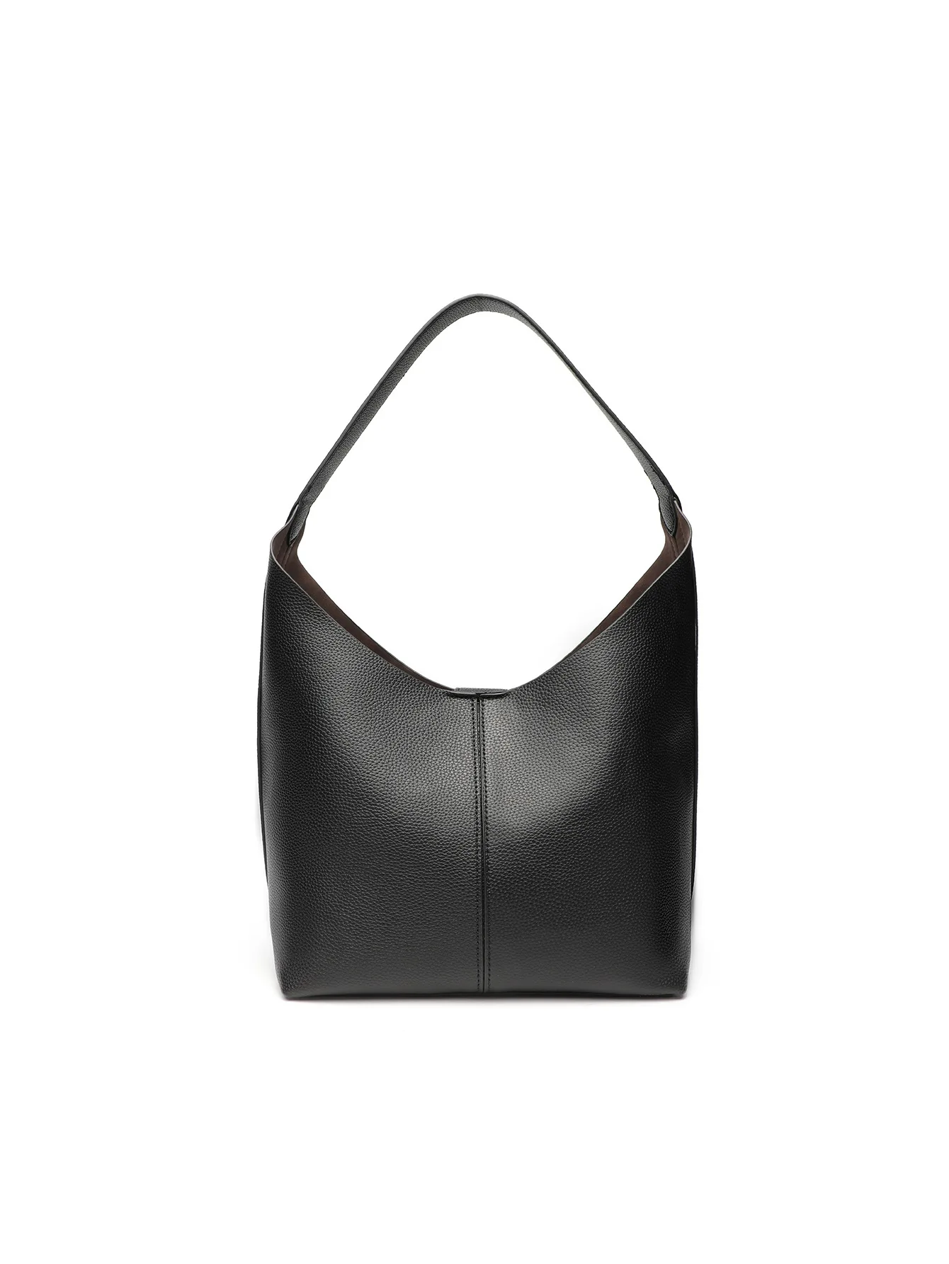 

Spring 2025's chic pebbled leather bucket bag. Elevate your style with this textured, versatile carry-all.