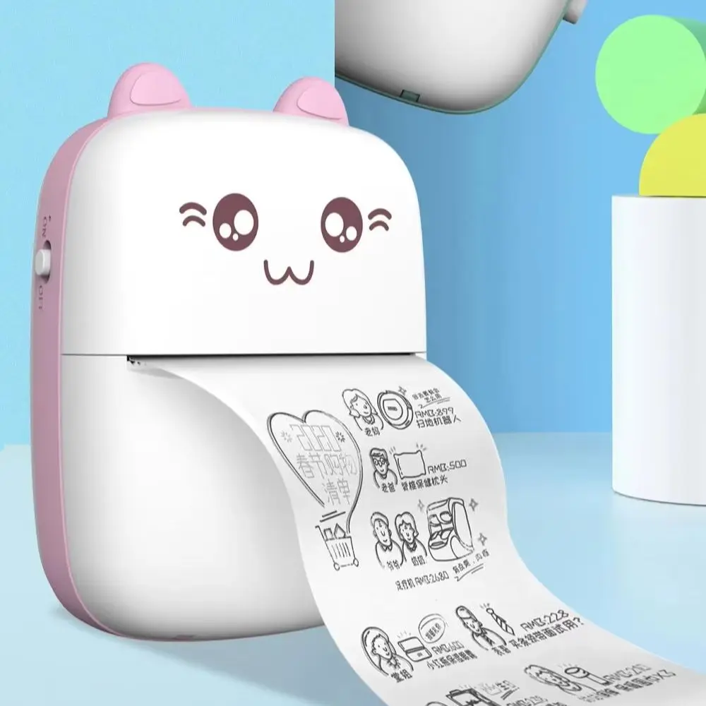 

Детский мини-принтер Blurtooth, беспроводная термопечать, фотоэтикетка, печать заметок, 200 точек на дюйм, портативный принтер, подарки для мальчиков и девочек