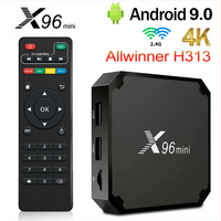 X96 Mini Smart TV BOX Android 9.0 1GB 8GB Allwinner H313 Quad Core Support 4K 3D 30tps WiFi 2.4GHz H.265 VP9 x96mini Set top box