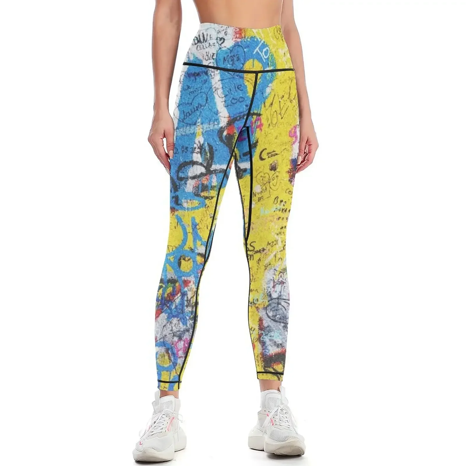 

Peace Sign on the Berlin Wall Leggings trousers legings for fitness gym pants workout clothes for Womens Leggings